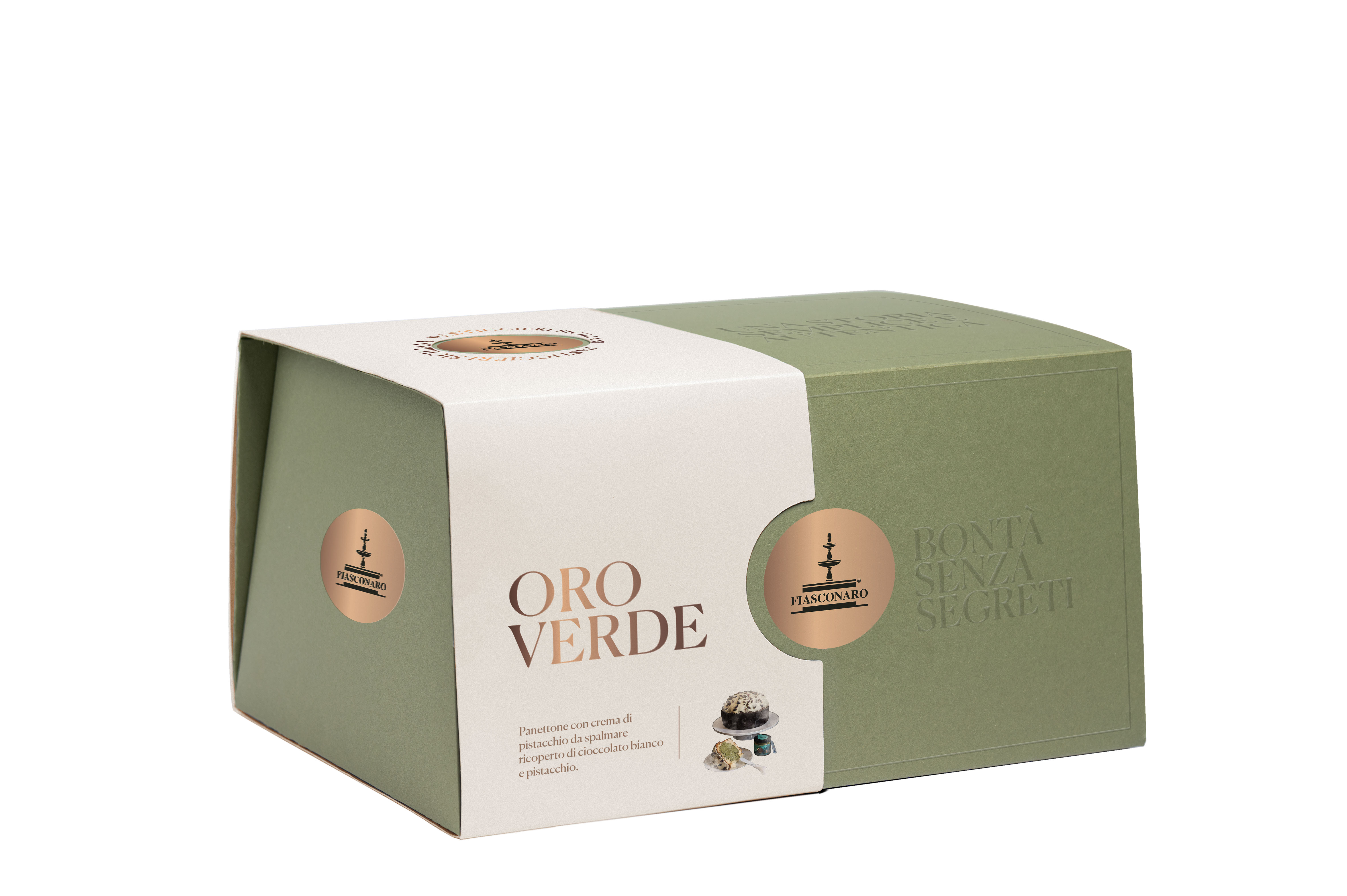 Panettone Fiasconaro Oro Verde et Crème de Pistache 1000g
